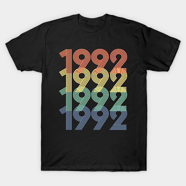 Cool Retro Year 1992 - Made In 1992 - 30 Years Old, 30th Birthday Gift For Men & Women T-Shirt by Art Like Wow Designs